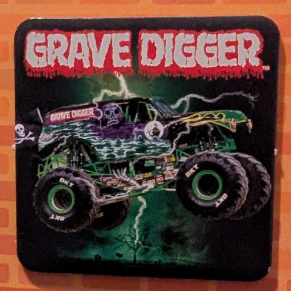 Set of Grave Digger Fridge Magnets - 2 magnets